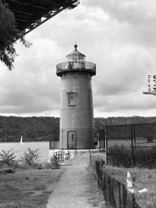 A photo of Little Red Lighthouse, 8/31/2020 in black and white