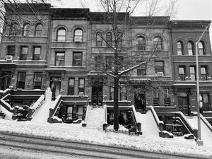 A photo of West 141st Street, 12/17/2020 in black and white