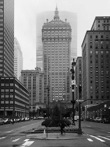 A photo of Helmsley Building, Park Avenue, 1/4/2020 in black and white