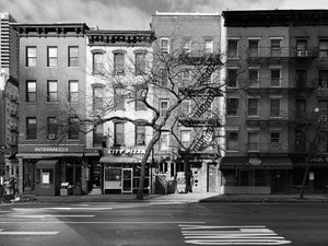 A photo of 9th Avenue, Hell's Kitchen, 1/19/2020 in black and white