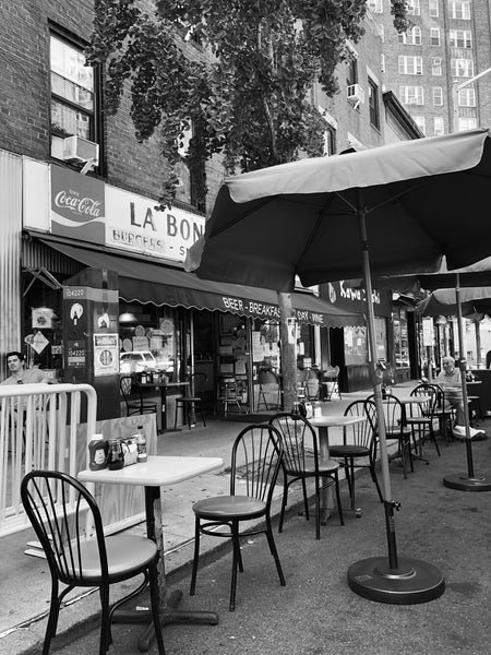 A photo of La Bonbonniere, West Village, 7/19/2020 in black and white